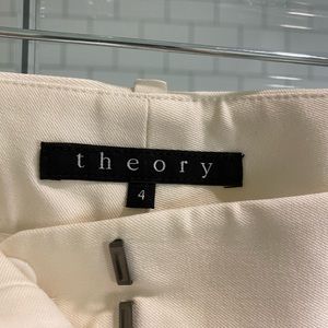 Worn once. Theory off white dress pants.
